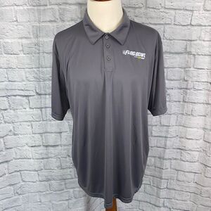 Augusta NFL flag football 3 button short sleeve polo grey sz XXL men